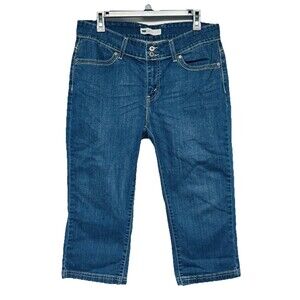 Levi's Flap Pocket Crop Denim Jeans with Stretch Women's size 14